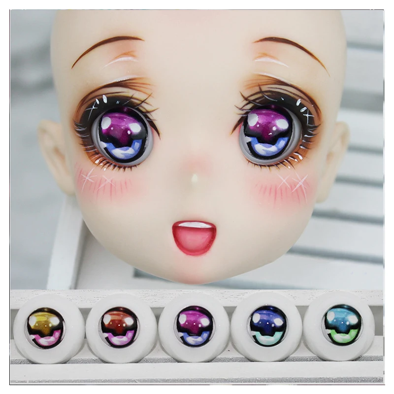 BJD глаза для кукол Мультяшные Глазные яблоки 14 мм 24 1/6 1/4 1/3 DD искусственная кукла полузакрытые яблоки|Куклы| |