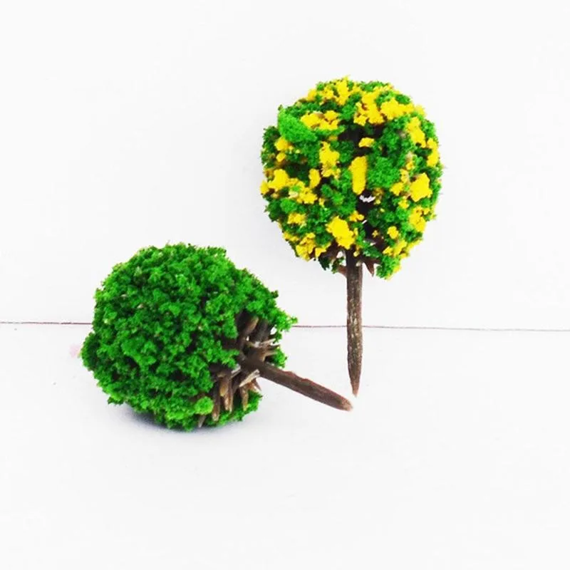 

Kawaii Flower Model Toy Train Ho Trees Ball Shaped Miniature Ball Material Landscape Handmade Tree Scenery Model Simulat