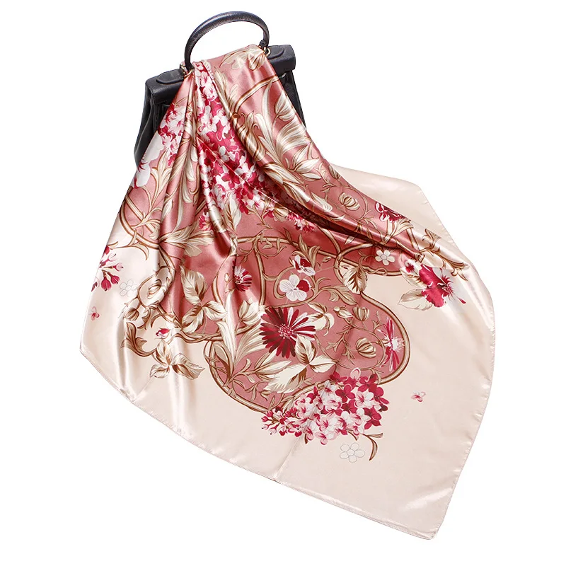 

Scarves Shawl Silk Hijab Scarf Female Square Mulberry Scarves Beach Cover-upsBandana Bufand de seda Foulard en soie solar playa