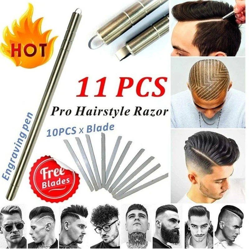 

Shaving Razor Knife Pen for Hairstyle Professional Hair Trimmers Eyebrows Shaving Hair Accessories Men's Shaving Supplies
