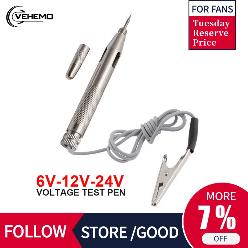 Светодиодный светильник DC6 24V тестер цепи автомобиля зонд Система тест лампа