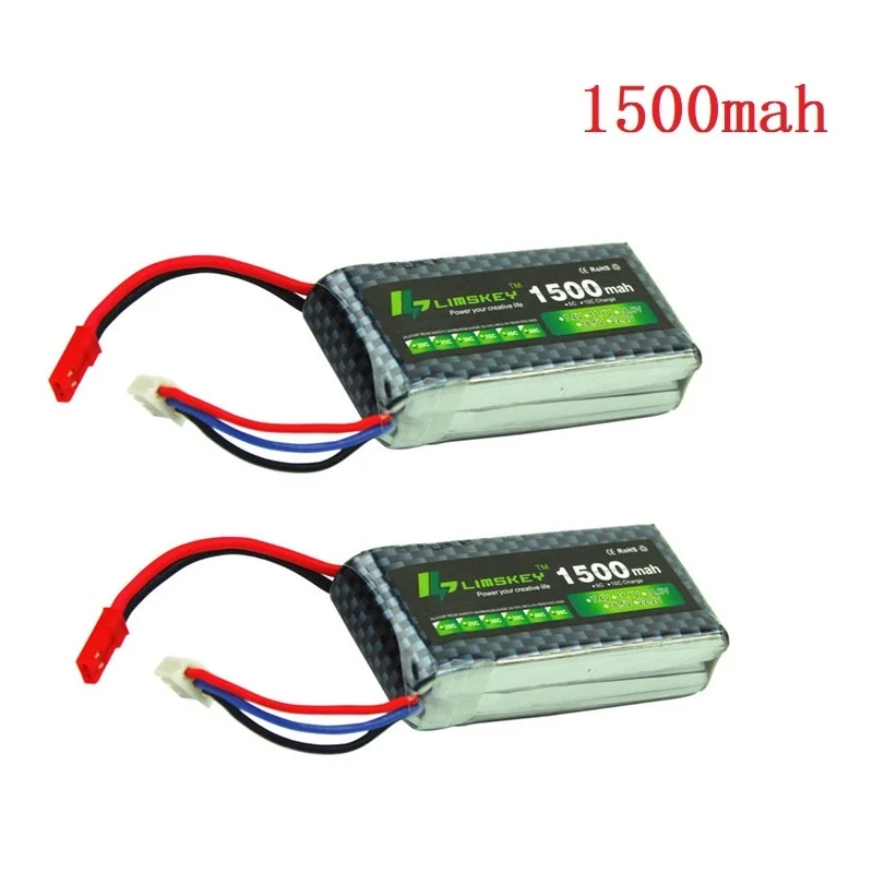 7 4 V 1500mAh литий полимерный Батарея для RC вертолет Самолеты 2s v литиевая 1500ma в