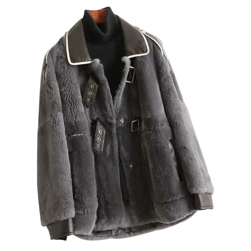 

Оригинальная женская зимняя теплая верхняя одежда с цепочкой LF21017KQN