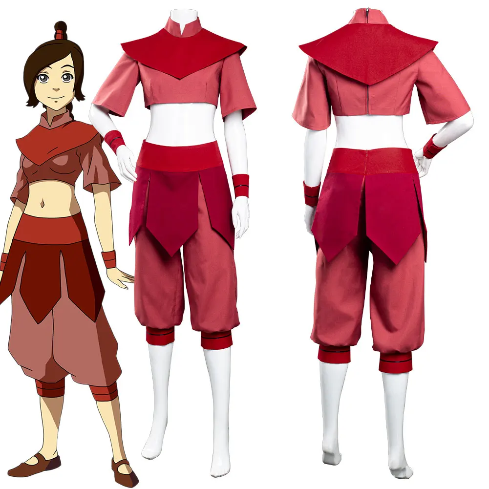 Аватар: Последний карнавальный костюм Airbender Ty Lee комбинезон костюмы на Хэллоуин |