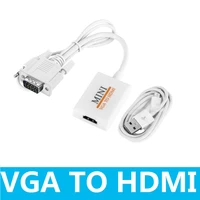 vga to hdmi converter vga2hdmi video box audio adapter 1080p for notebook pc hdtv projector tv