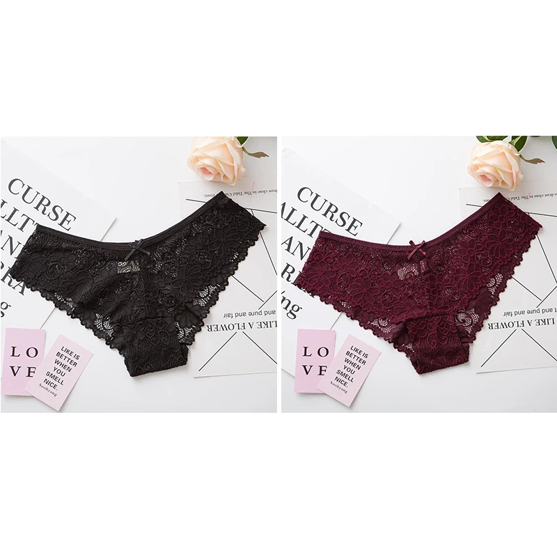 style 4 1/2 шт, женское нижнее белье, сексуальное кружевное Прозрачное нижнее белье, соблазнительные Красивые трусы, высокое качество, низкая талия, женские трусы - Цвет: style 4