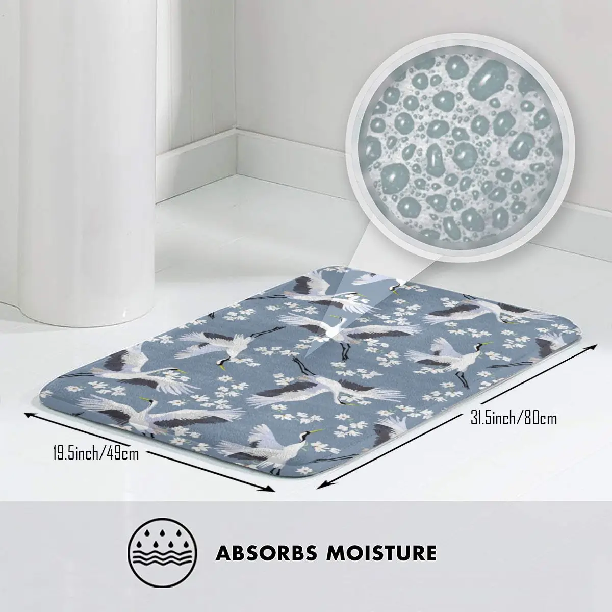 Симпатичный коврик с изображением сандхилла для ног ванной нескользящий туалета