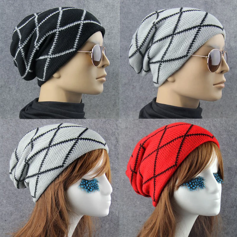 

Autumn Winter Skullies Hat Fashion Warm Beanies Hats Casual Women Solid Adult Caps Cover Head Braided Crochet Skullies Beanies