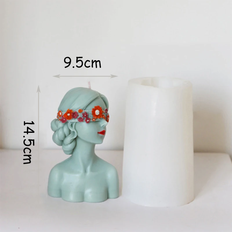 

Elegant Girl Female Body Candle Silicone Mold 3d Women Shaped Candle Making Wax Plaster Mould Handmade Soap Craft Making Tools