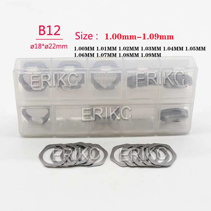 

ERIKC 30PCS/Lot B12 1.00 MM 1.01MM 1.02MM 1.03MM 1.04MM 1.05MM 1.06MM 1.00MM-1.09MM Adjust Shims For Bosch Custom Gasket