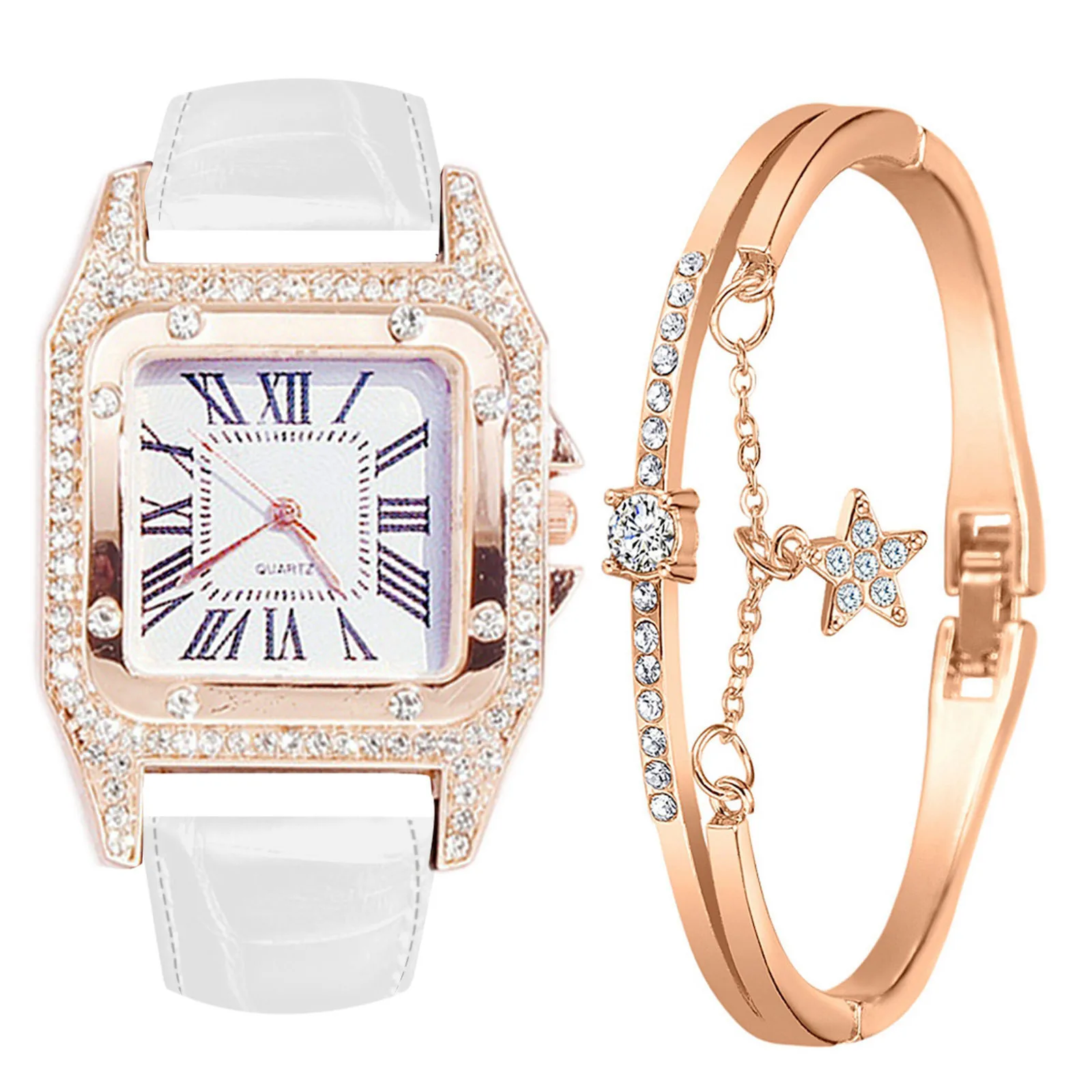 

Women Fashion Business Watch Luxury Diamond Steel Band Strip Watches Quartz Temperament Bracele Clocks Elegante Reloj Dama