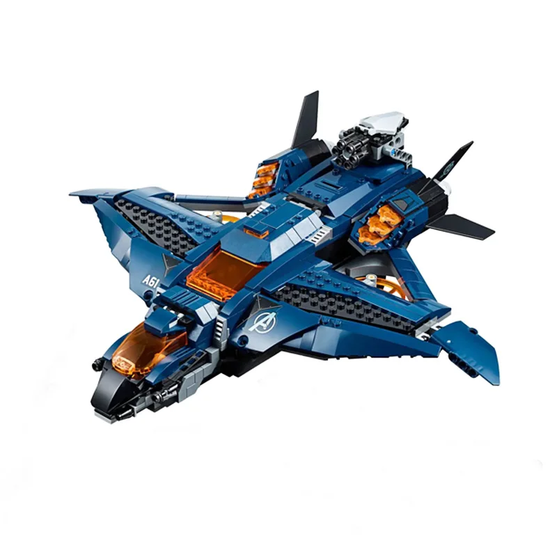 

07122 Endgame Ultimate Quinjet Building Blocks Set with Figures Compatible 76126 Model Building DIY Bricks Toys for Children