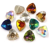 k9 glass strass 8mm10mm heart shape pointback crystal millennium series loose rhinestones diy nail artjewelry accessories