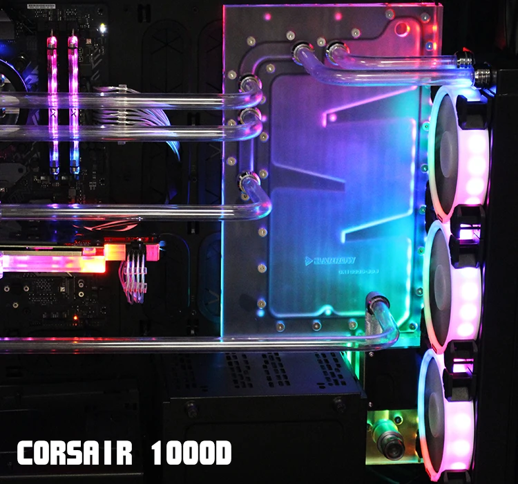 Курган CR1000D SDB водный Панели для Corsair 1000D чехол Intel Процессор воды блок высоких и