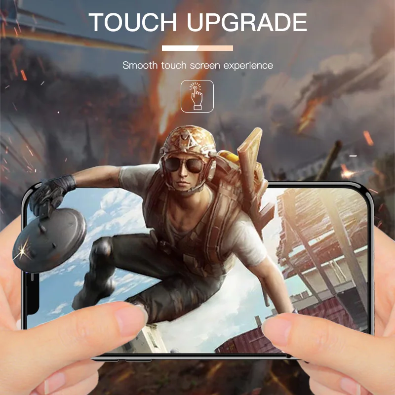 LUPHIE 6D полное клеевое покрытие из закаленного стекла для iPhone 11 Pro Max Защита экрана