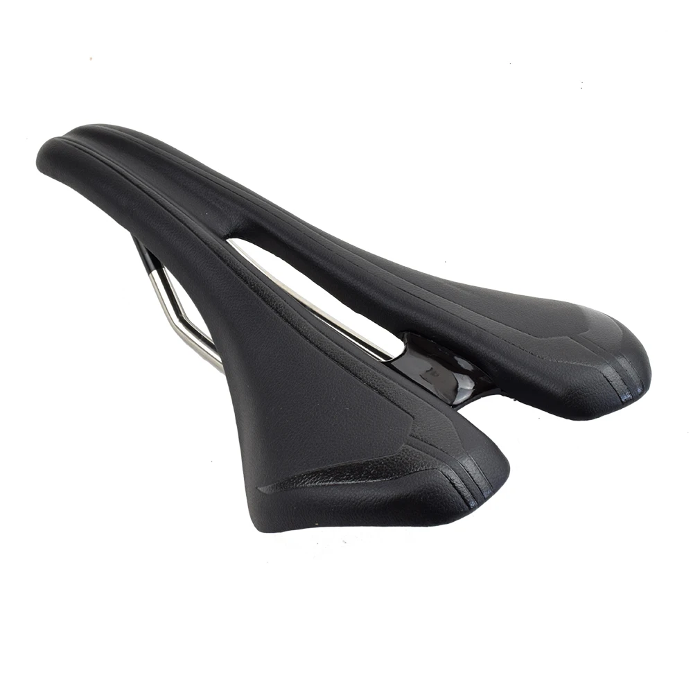 Боди Геометри Маунтин Роад Байк Сэддл Кушн Кромоли Титановая Рейлдс ПУ Кожа Комфортабельный МТБ Складное Велосипедное Сиденье