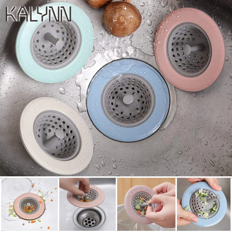 Синий Силиконовый Фильтр для кухонной раковины покрытие слива пола анти