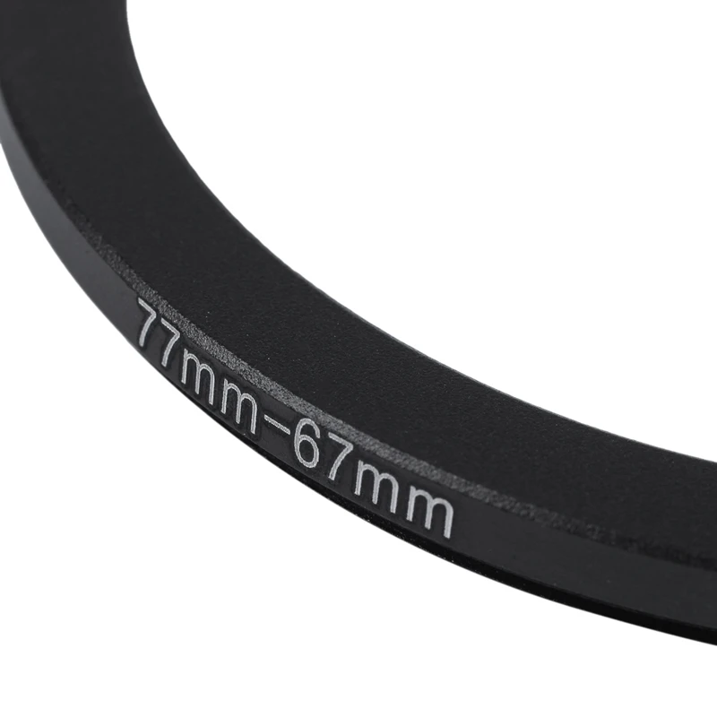 

77mm-67mm 77mm to 67mm Step Down Ring Adapter Black for DSLR Camera