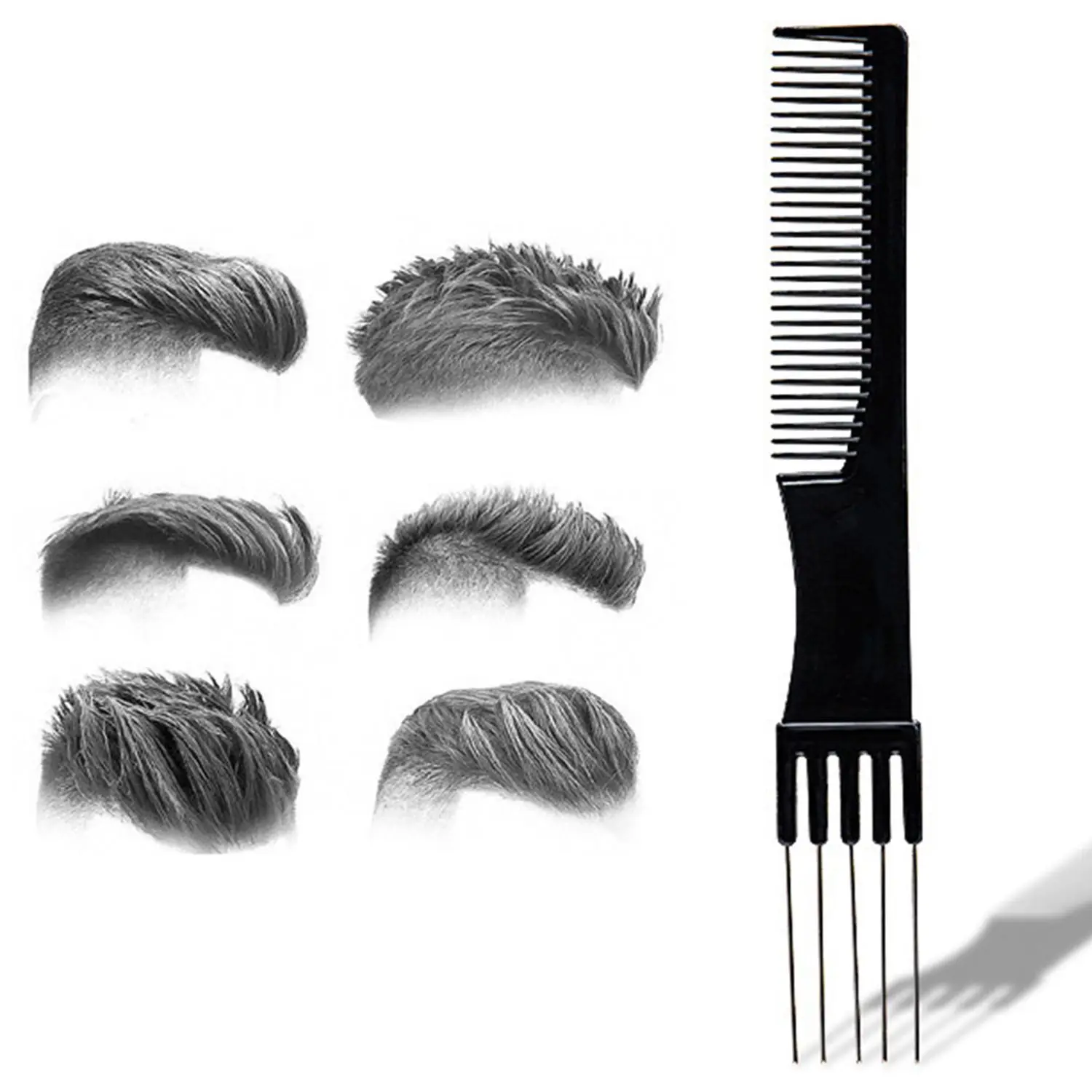 

Modelling Hairdressing Hair Brush Salon Steel Needle Fork Styling Tools Cosmetic Pin Comb