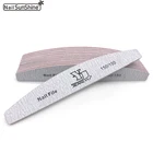 10 шт.партия профессиональная пилка для ногтей 150150 Lixas De Unha для полировки и пескоструя буферные полоски пилки для ногтей маникюр с полировкой художественные инструменты