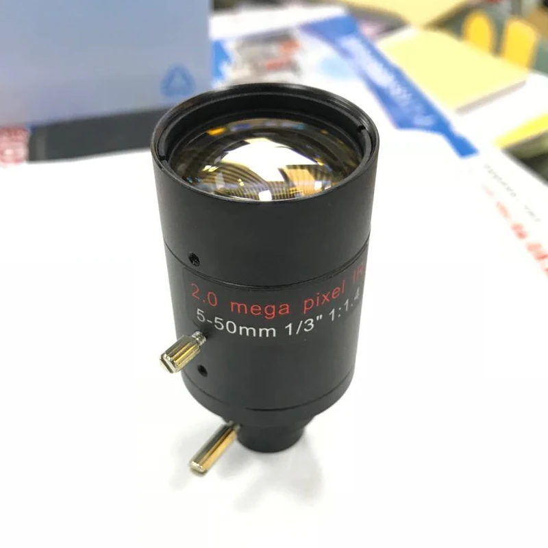 Объектив видеонаблюдения HQCAM 1/3 дюйма 5 50 мм 2 МП F1.6 диафрагма M14 фокусное