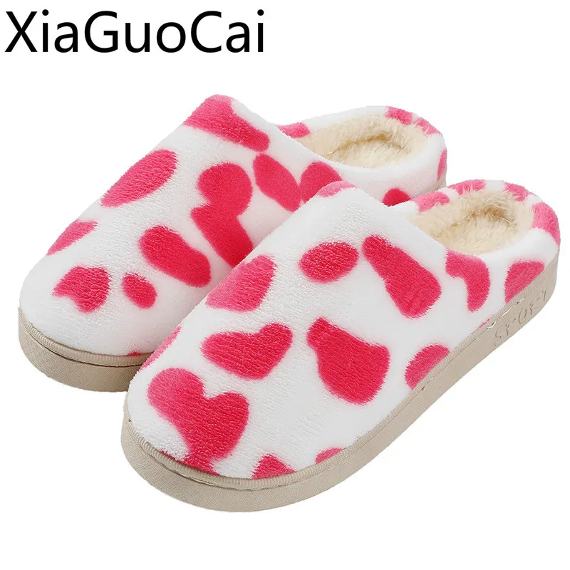 Женские зимние тапочки унисекс теплые на платформе плоская подошва для дома и