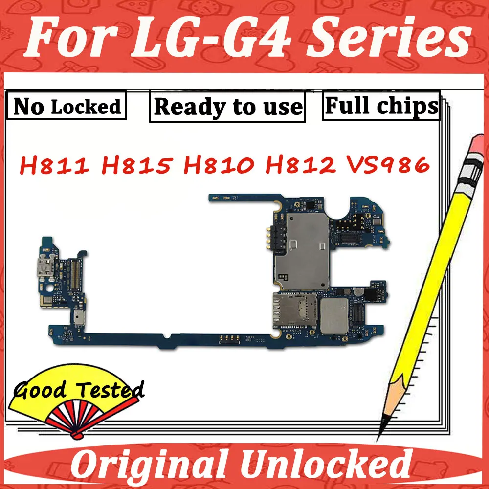 Для LG G4 H811 H815 H810 H812 VS986 оригинальная материнская плата логическая Android IMEI с полным