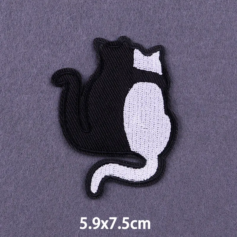 Hippie Animal Applique Embroidered Patches For Clothing Thermoadhesive Cat Rabbit Iron On Kids Clothes DIY | Дом и сад