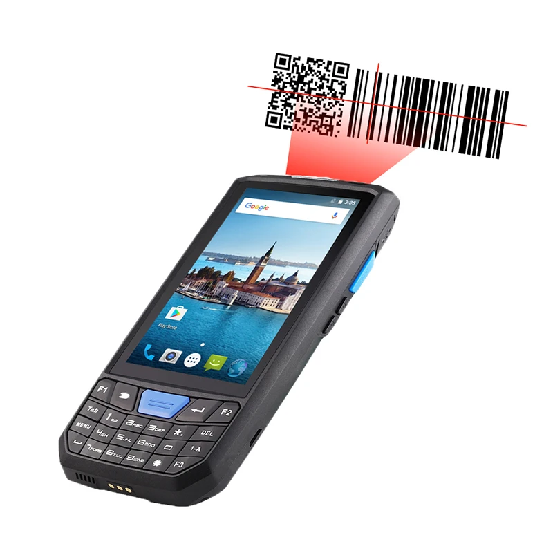 Портативный Android-сканер Pos-терминал 2D штрих-код прочный 4G WiFi GPS Bluetooth NFC PDA сборщик