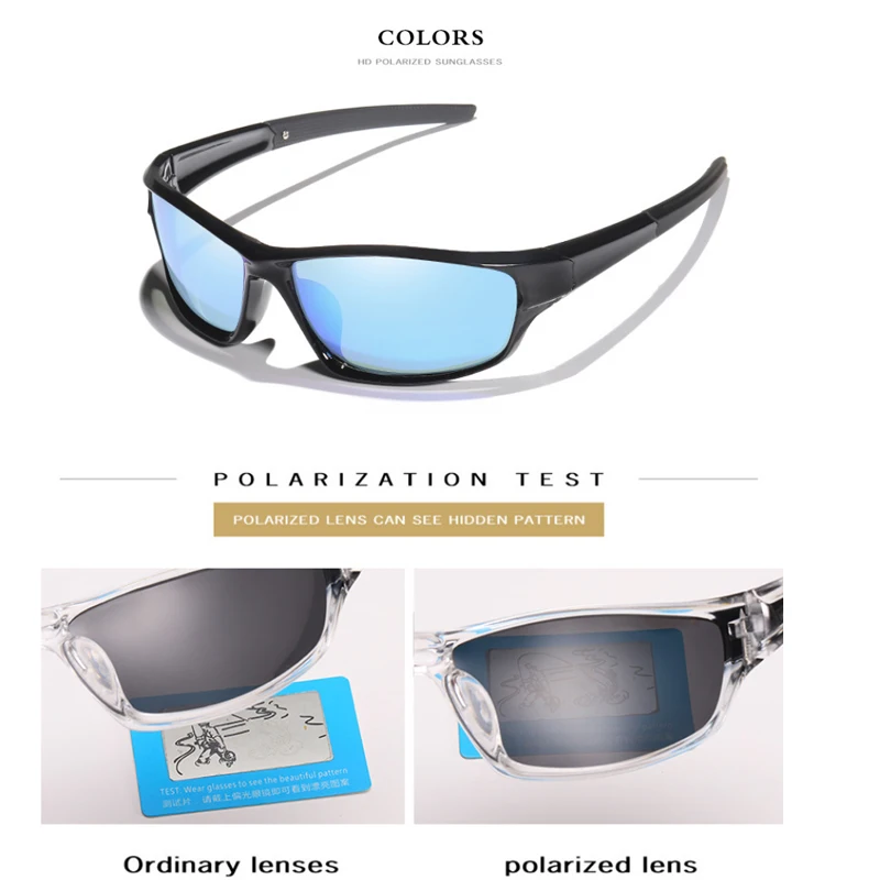 

2 PACK Sport Style Polarized Sunglasses Men 2021 Fashion Designer Outdoor Travel Sun Glasses Lightweight Frame Goggles XH19