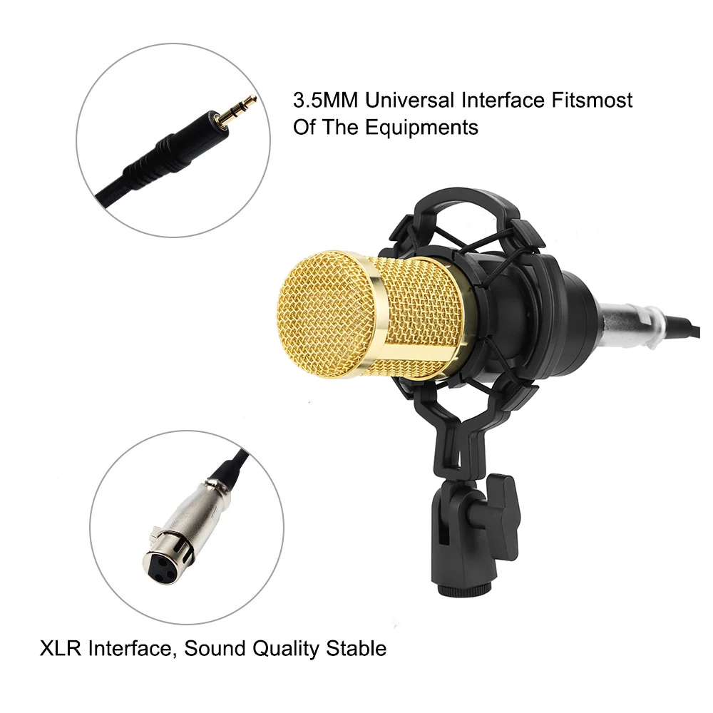 Профессиональный конденсаторный микрофон bm800 для караоке звукозаписи