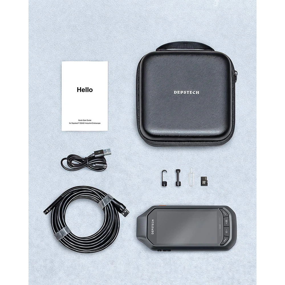 Видеокамера DEPSTECH DS450 1080P с двумя объективами диагональю 4 3 дюйма IPS-экраном