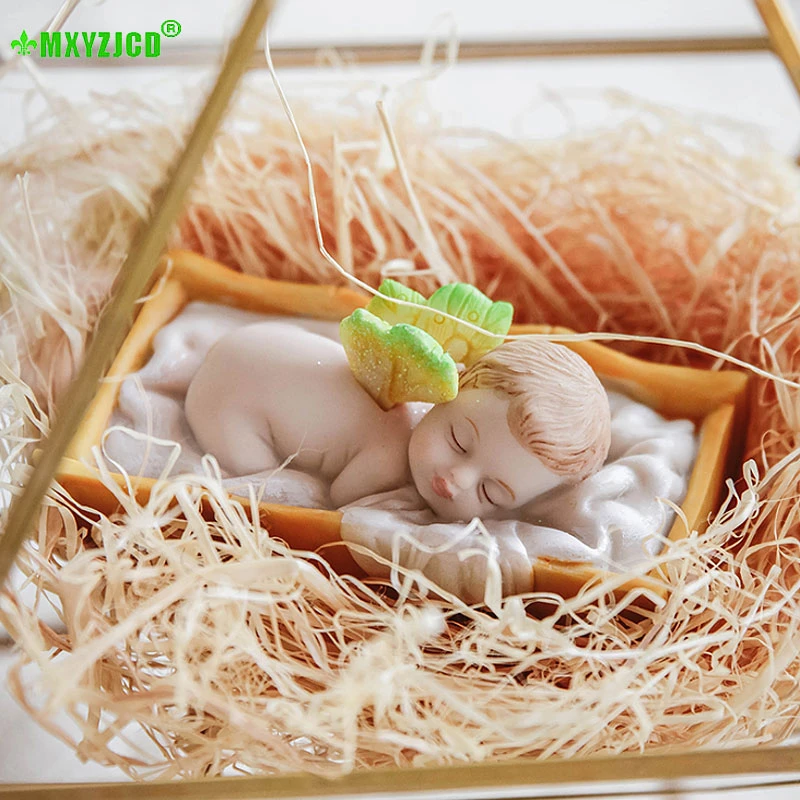 

Meng Bao Elf Resin Decoration Character Sculpture Crafts Sleeping Doll Children's Toy Home Decoration Accessories
