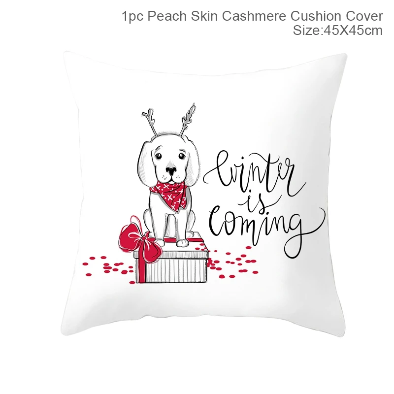 Веселый Рождественский чехол для подушки, украшения для дома, Navidad Noel, рождественские украшения, подарки, Рождество, счастливый год - Цвет: cushion cover 29