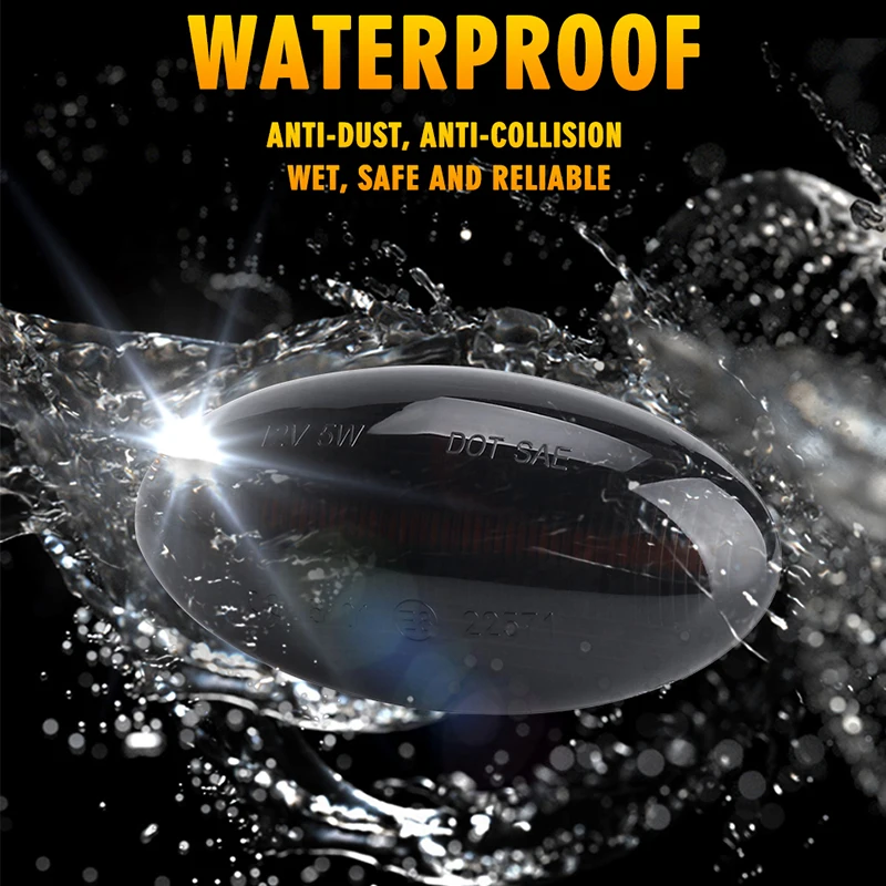 Hlxg 2шт последовательный боковой габаритный светильник Динамический указатель