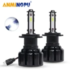 Светодиодные лампы ANMINGPU H7 H11 H8 H9 Led Canbus HB3 9005 HB4 9006 9012 HIR2 H4 9004 9007 H13 CSP 12000LM 50 Вт