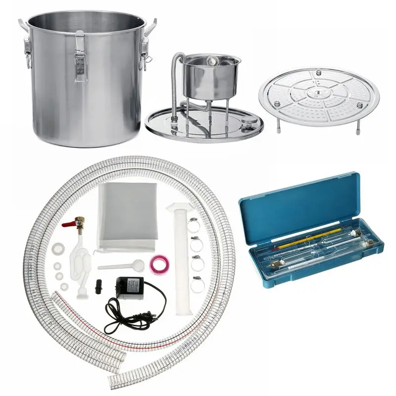 Самодельный дистиллятор алмамбит 11Л 35Л из нержавеющей стали и меди для домашнего