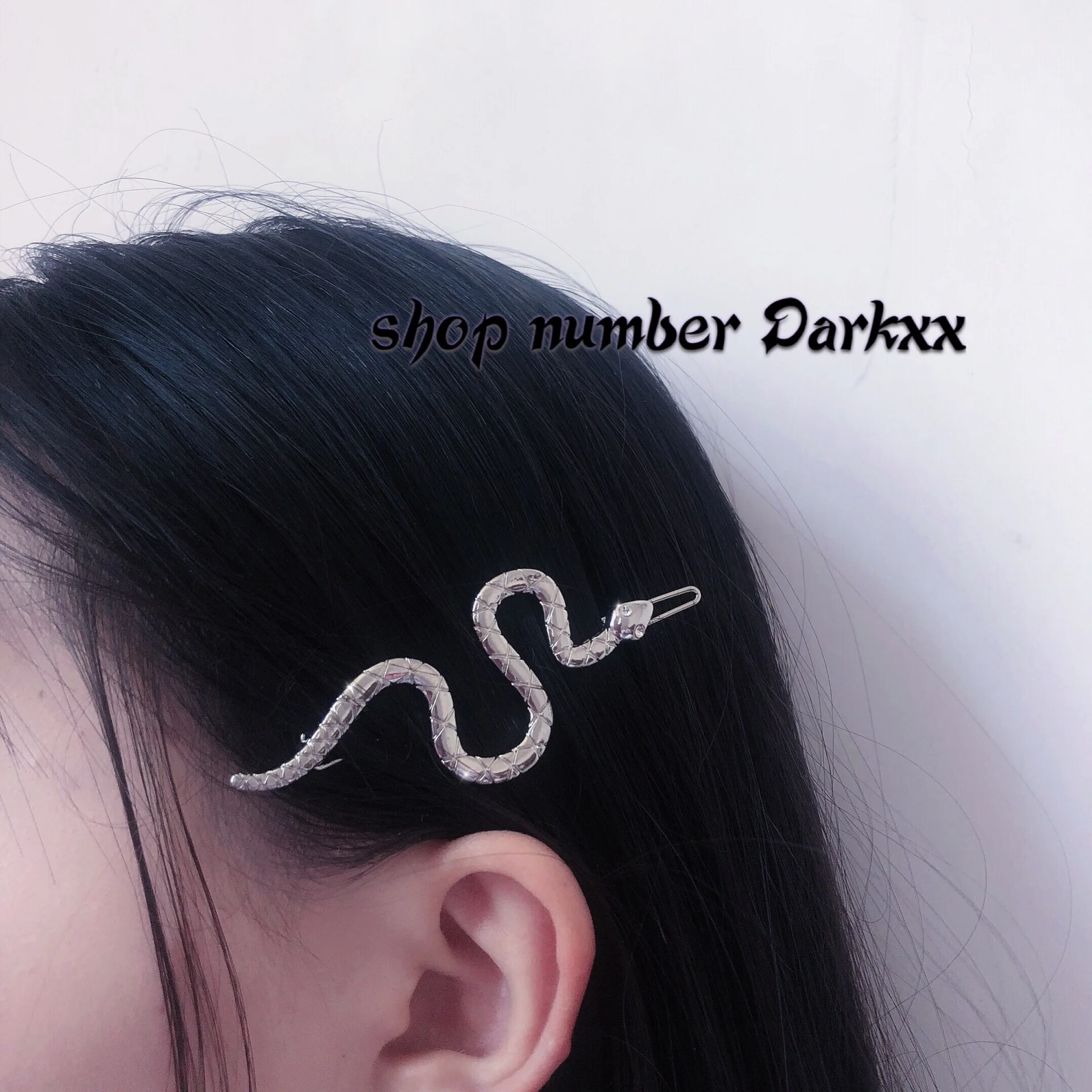 Металлическая заколка для волос в виде змеиной волны | Украшения и аксессуары