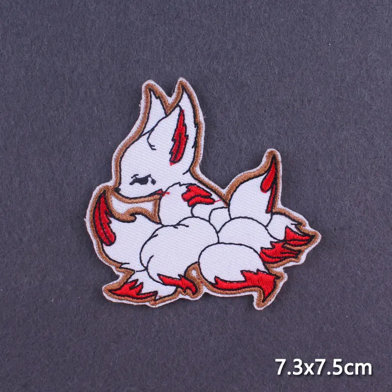 Мультяшные нашивки с животными аниме термоклейкие для одежды китами наклейки