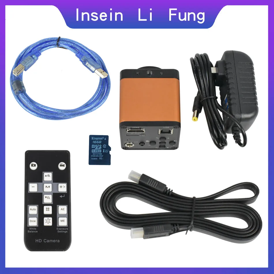 Цифровой промышленный электронный видеомикроскоп Full HD 38MP 2K 1080P USB HDMI камера 10X-300X