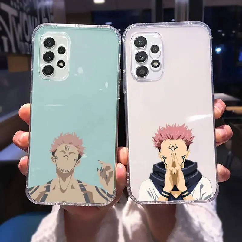 

Jujutsu Kaisen ojo Satoru Phone Case for Samsung A 51 50 52 12 21s 31 40 70 71 note S 20 10 21 ultra plus fe clear coque shell