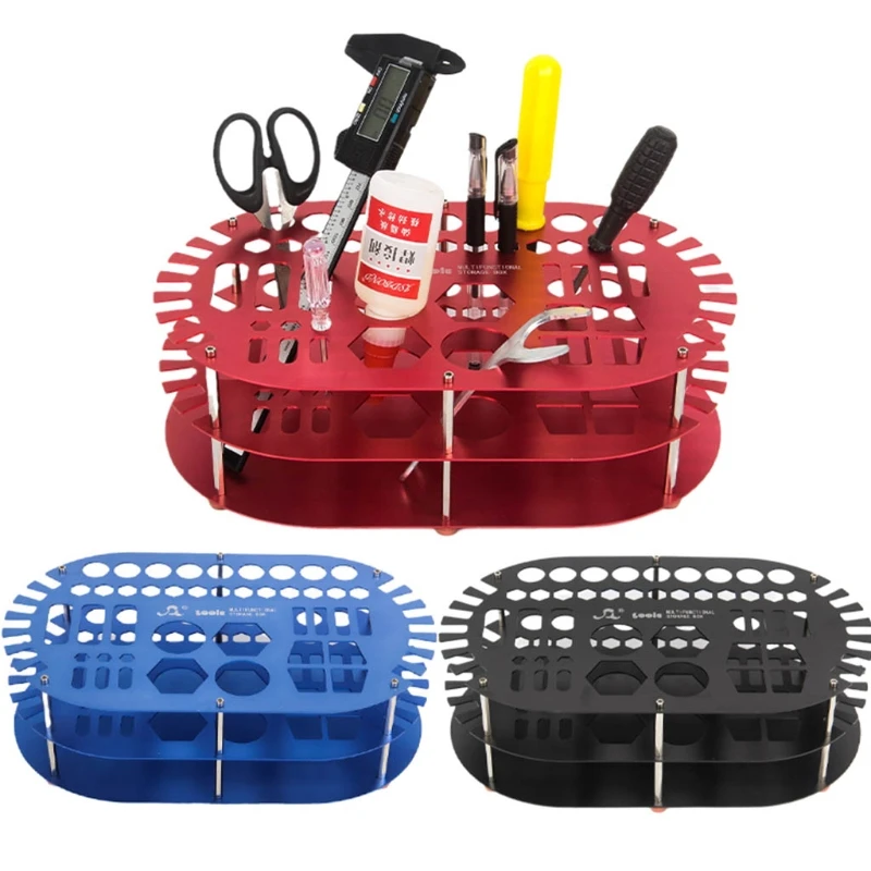 

Screwdriver Storage Box Aluminum Tool Box Components Parts Electronics Tool Kit Mobile Phone Repair Holder Storage Boxes