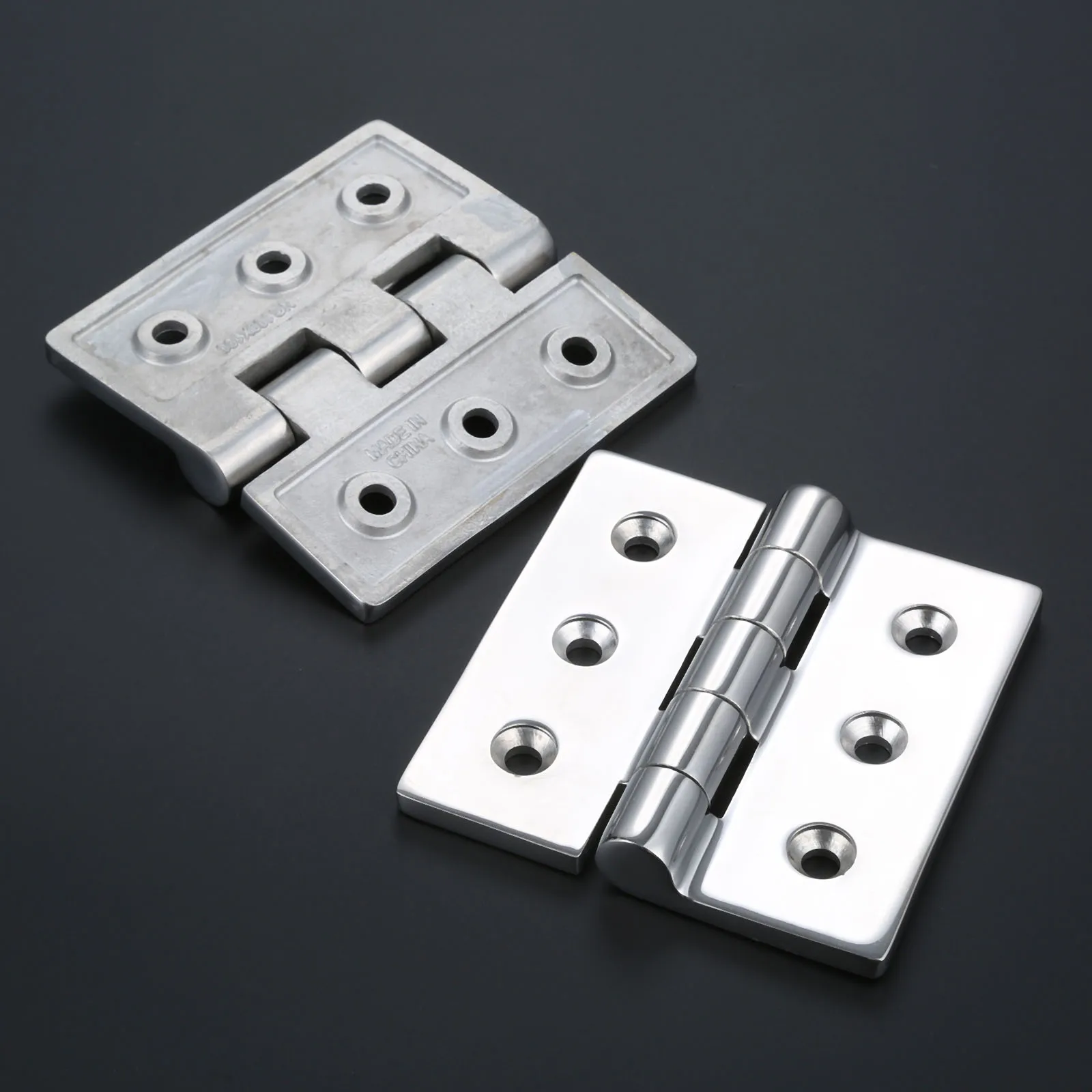 SURIEEN 1 шт. морской 304 Нержавеющая сталь Heavy Duty квадратная Петля 100*100*6 3mm 4*4*0 25 дюймов