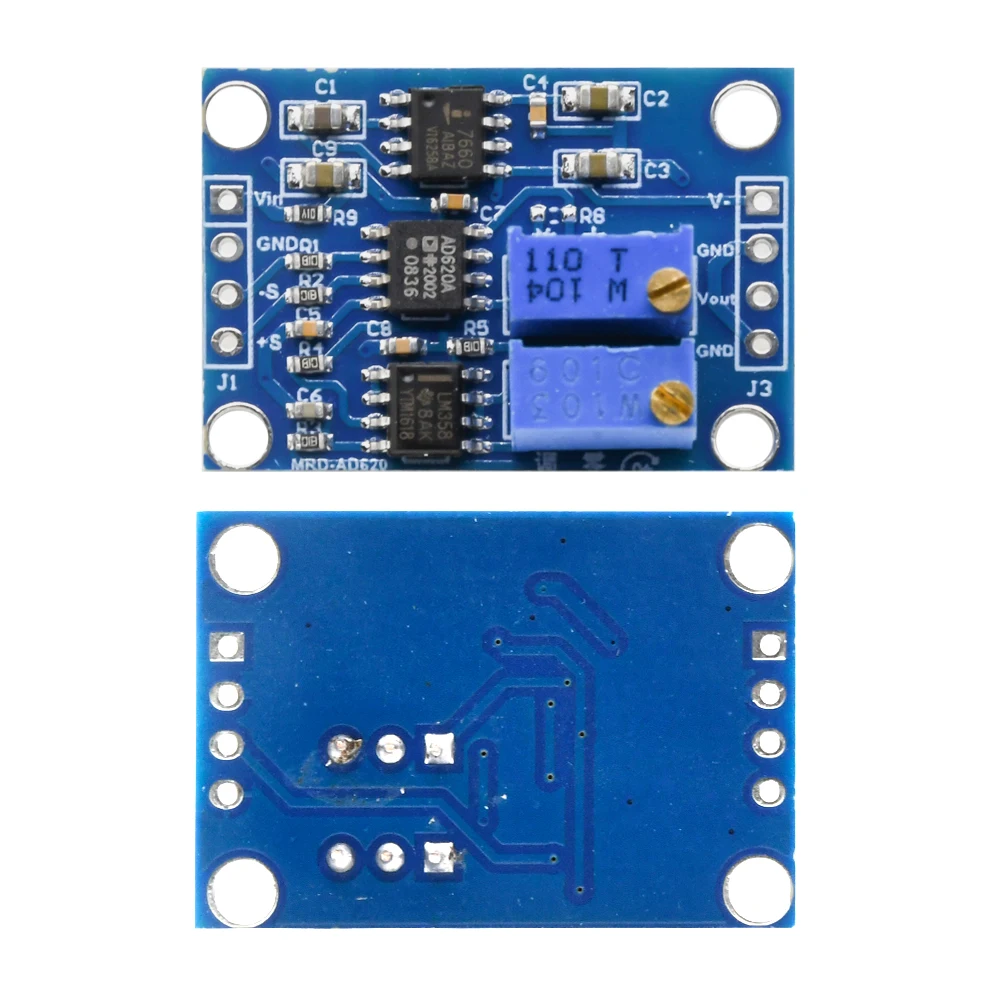 AD620 микровольт мВ усилитель напряжения сигнала контрольно измерительная