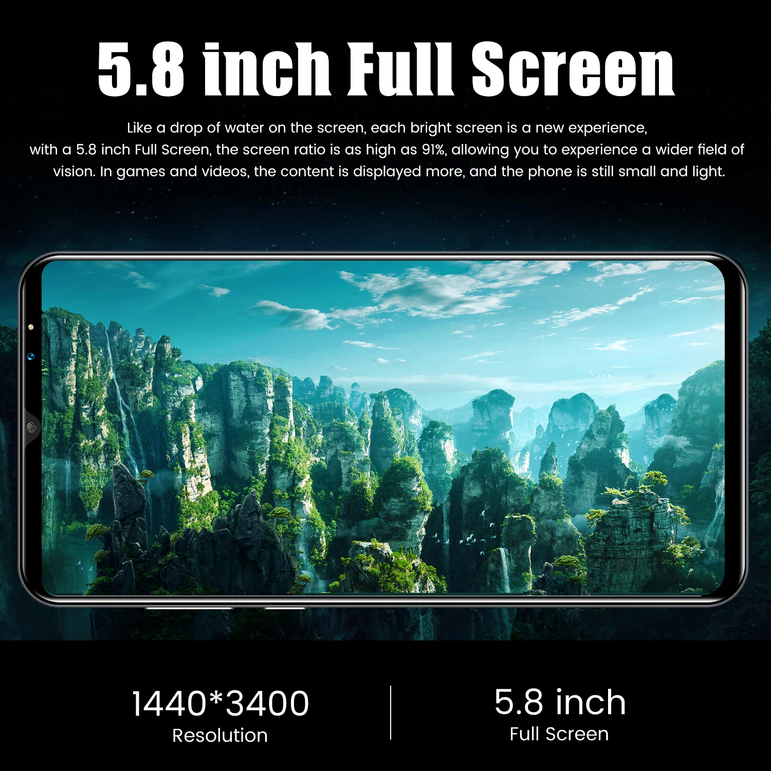 new arrival cellphone s10pro 5 8 inch full screen 512mb ram 4gb rom android mobilephone smartphone mobiles celulares phones free global shipping