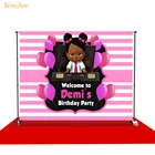 LEVOO фон для фотосъемки день рождения ребенок босс розовая девушка фон для фотосъемки фотобудка для фотосессии реквизит на заказ