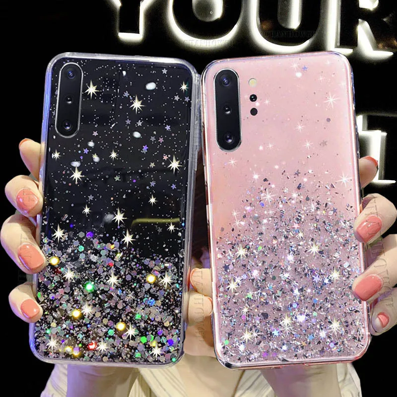 

Luxury Glitter Soft Phone Case For Huawei P20 P30 Pro P40 P50 Lite honor 20 Lite 10 30 50 Pro Mate 20 30 40 TPU Back Cover Case