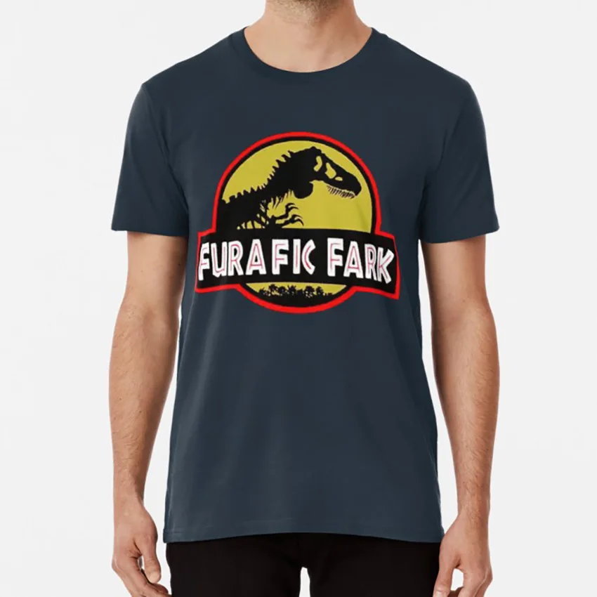 

2021 Furafic Fark T Shirt Cool Top Designer Costume Graphic Black Park Dinasour Monster Men Tshirt Summer Women Tops Tees
