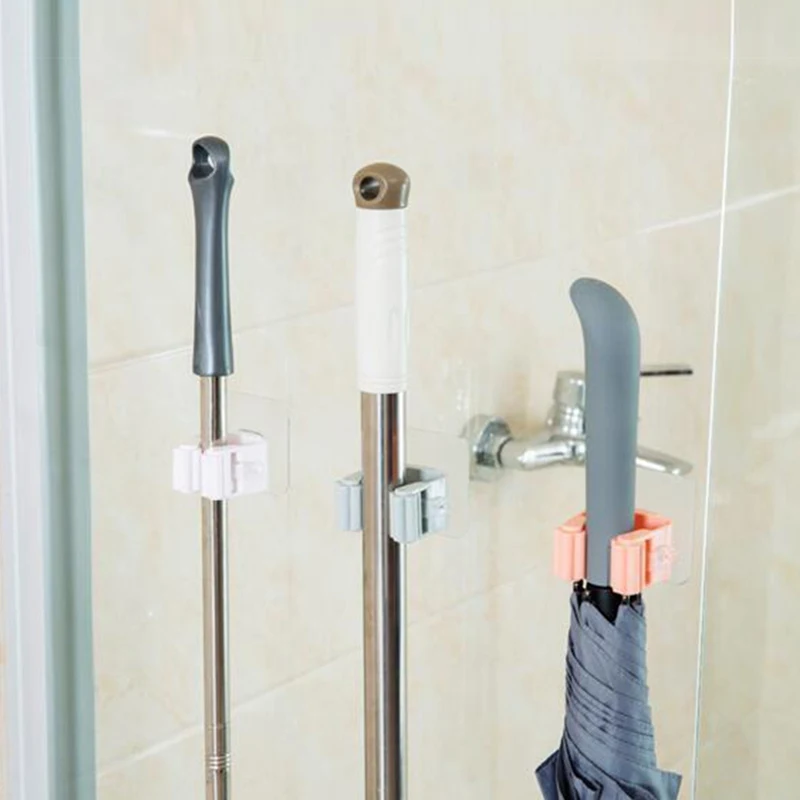 Новый липкий крючок настенная вешалка волшебный для швабры кухни и ванной