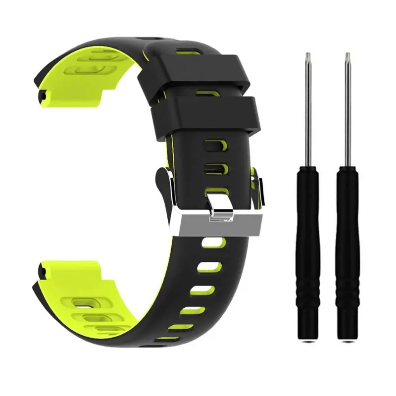 

Silicone Wrist Strap Two-color Watchband for Garmin Forerunner 235/220/230 Watch